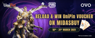 Top Up PUBGM Kamu dengan OVO, dan dapatkan UniPin Voucher!